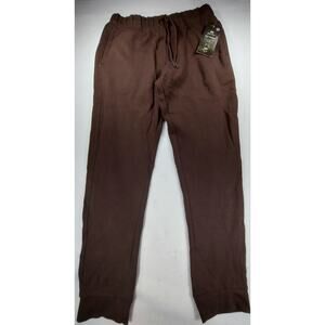 NEW CORY VINES Joggers Men Medium Brown Athletic Pants 4 Way Stretch Running Gym